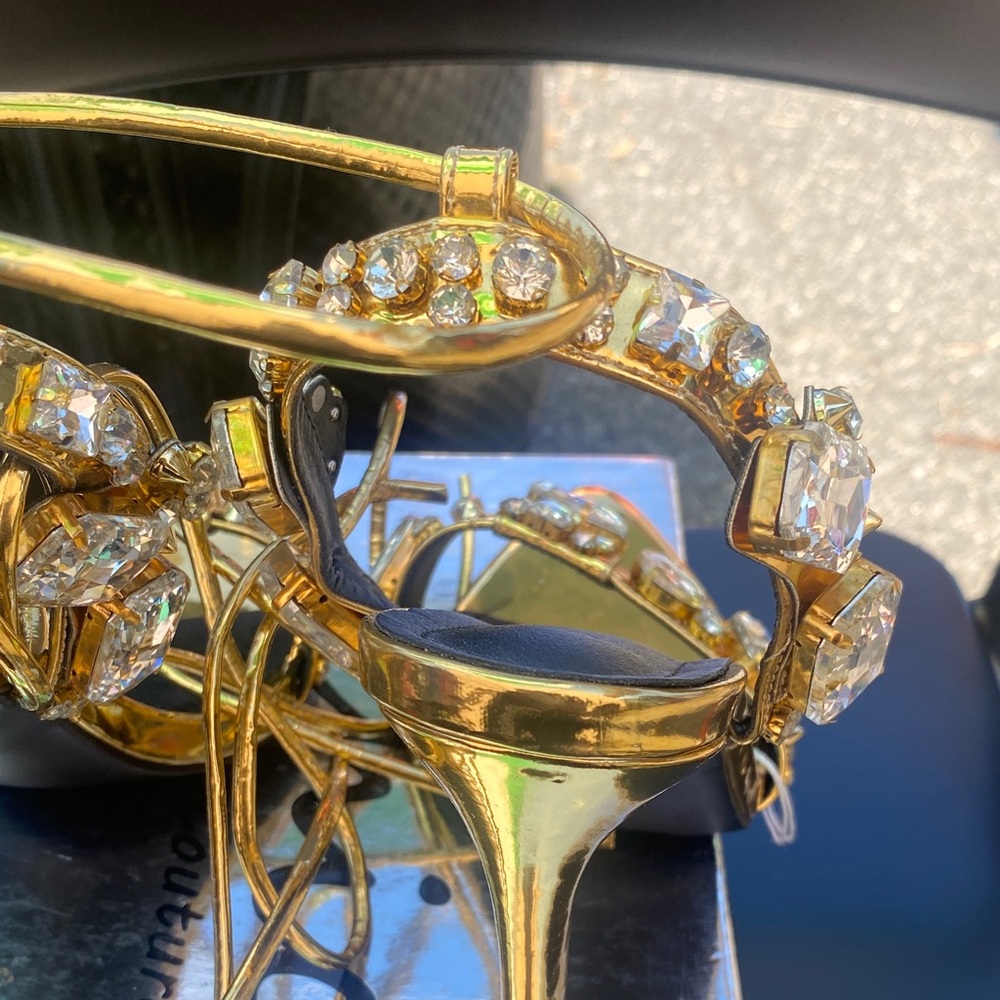 Affordable Fashion Finds Gold Rhinestone Heels - Picture 6 of 9